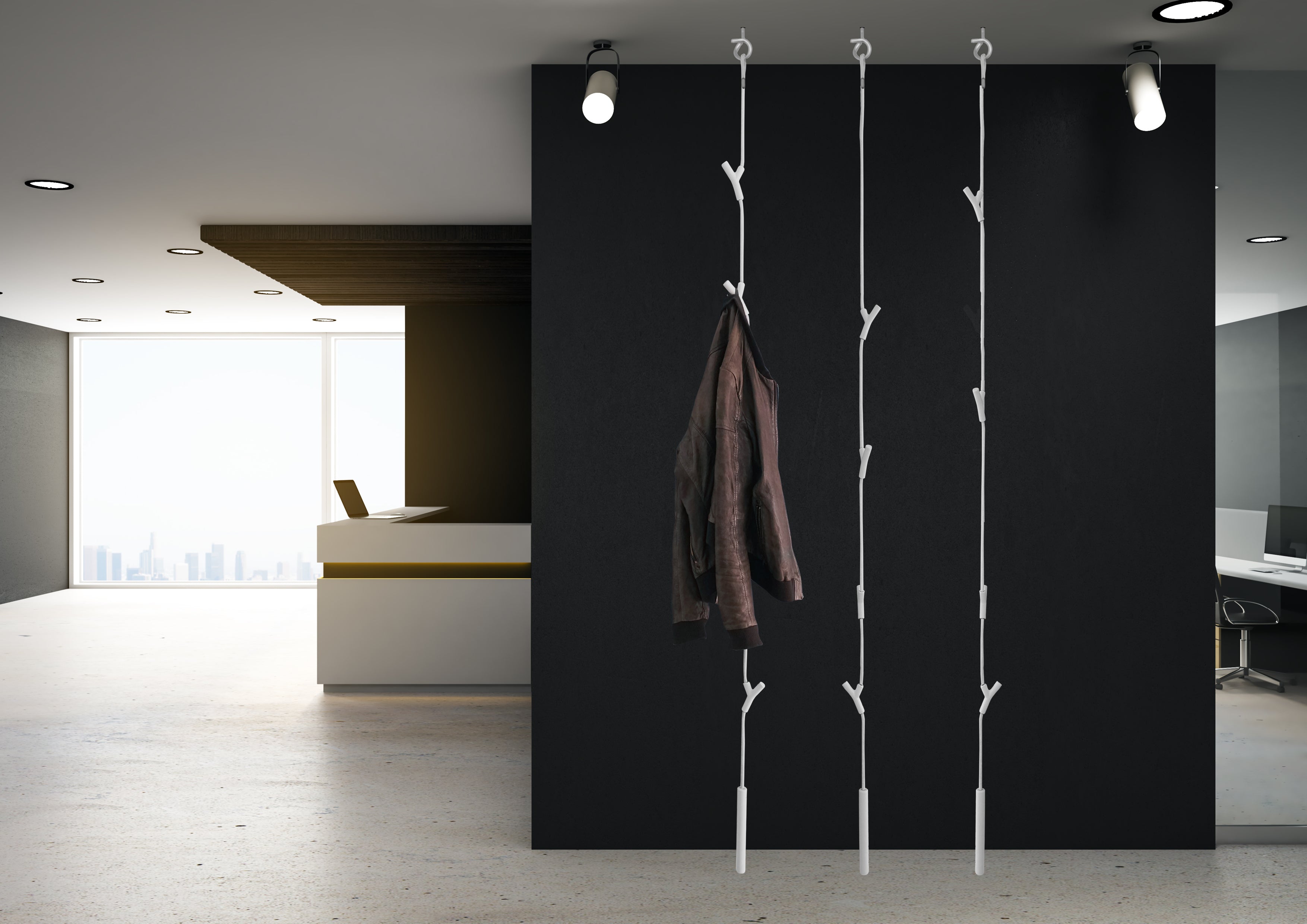 Vorteile Seilgarderobe WARDROPE mit Accessoires