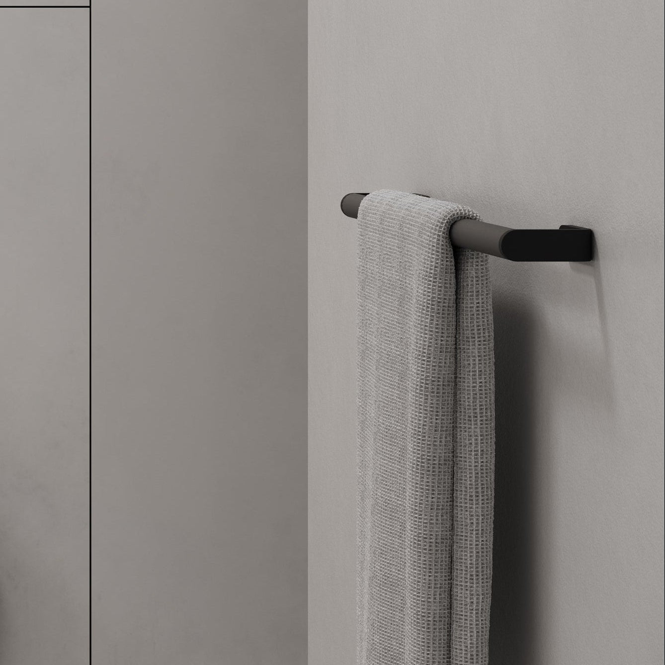 AURA HANDTUCH-REELING, SCHWARZ