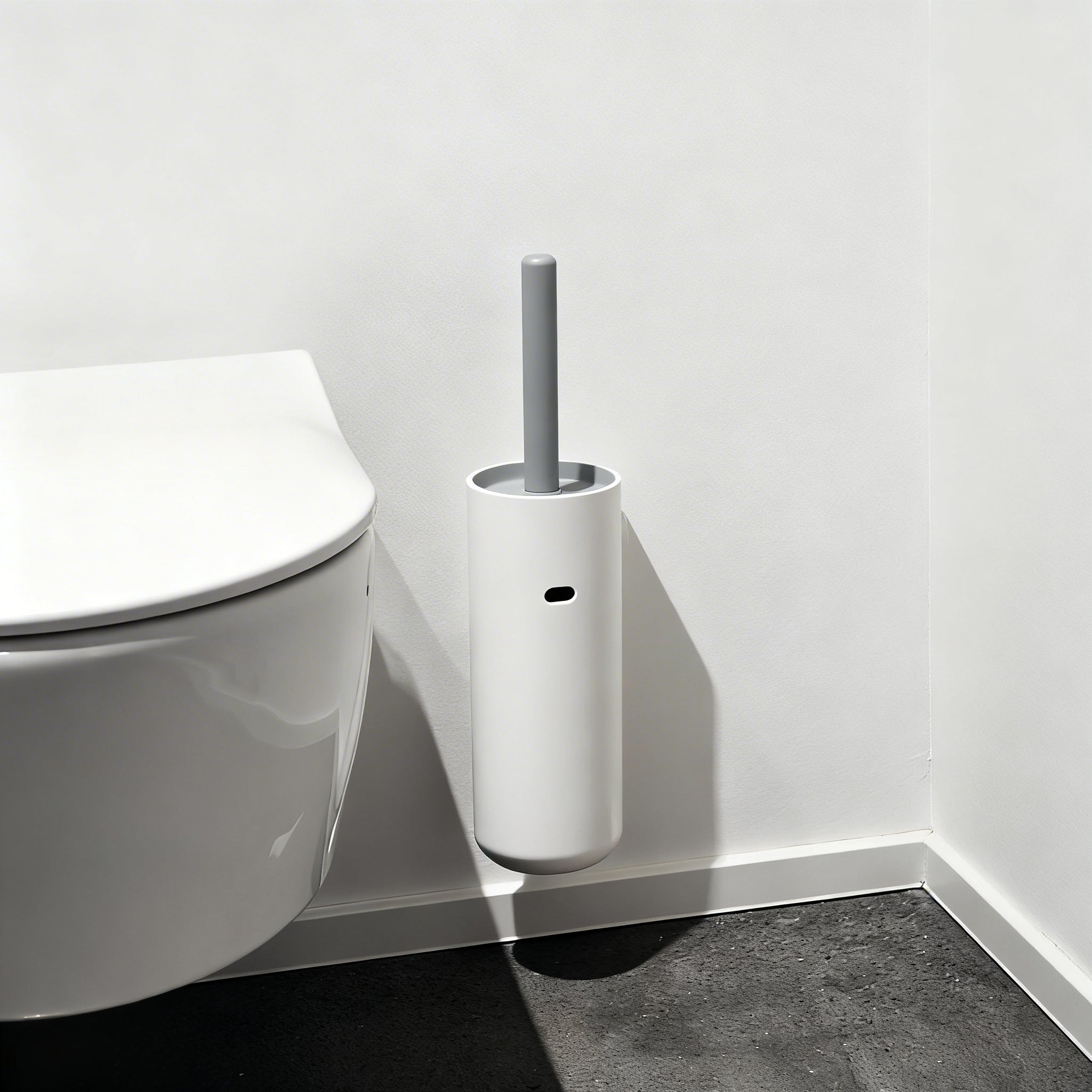 Lunar Toilettenbürste wandhängend - minimalistisch